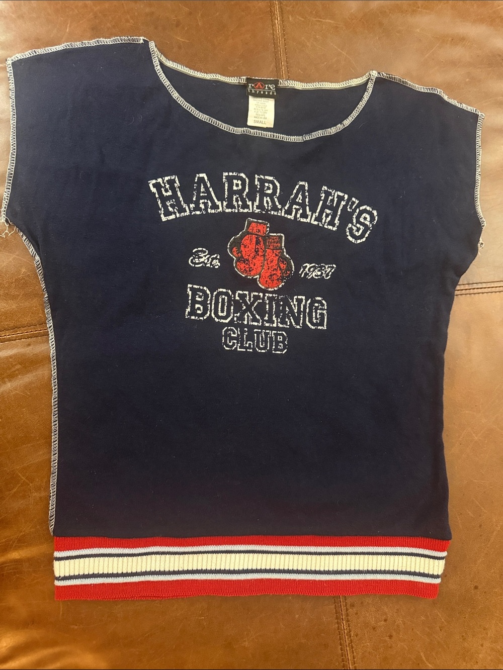 Vintage Ladies Boxing Club Fitted T Shirt. Small